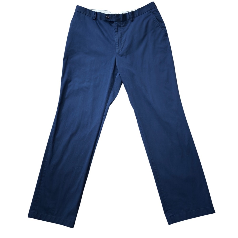 Acquaviva Roma DX Mens Navy Pants 40R Made in Italy Cotton Blend Quiet Lux kk02